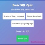 SQL Quiz Online Test