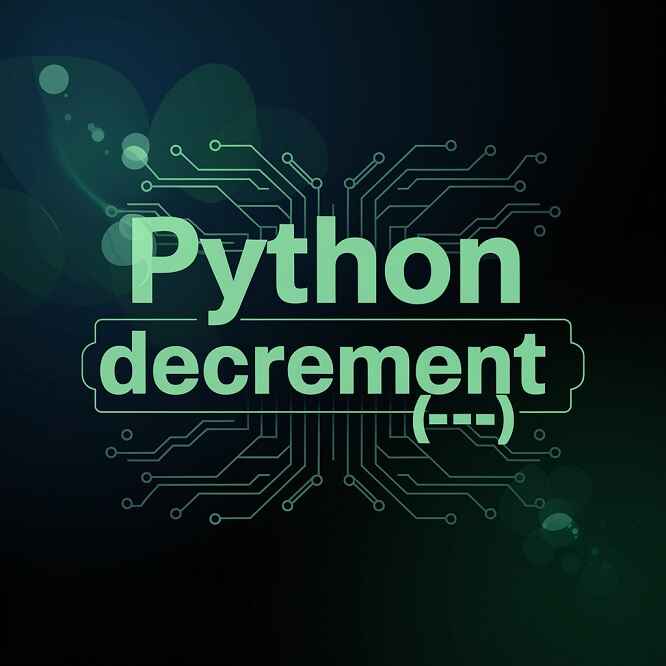 Decrement Operator in Python