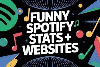 funny spotify stats and websites