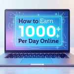 How to earn 1000 per day online in India