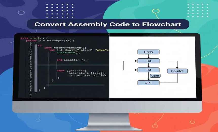 Assembly code to flowchart converter online