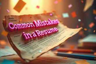 Common mistakes to avoid when making a resume