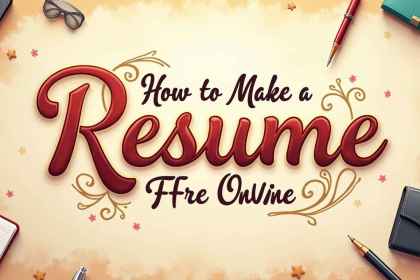 How to make a resume for free online