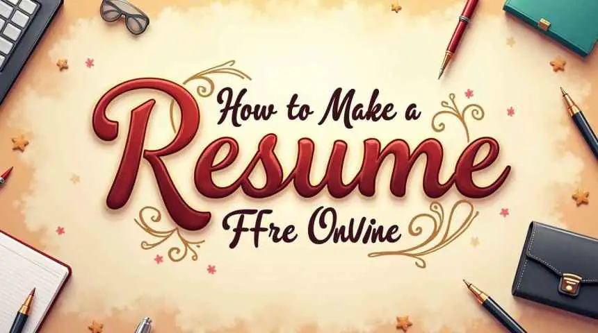 How to make a resume for free online