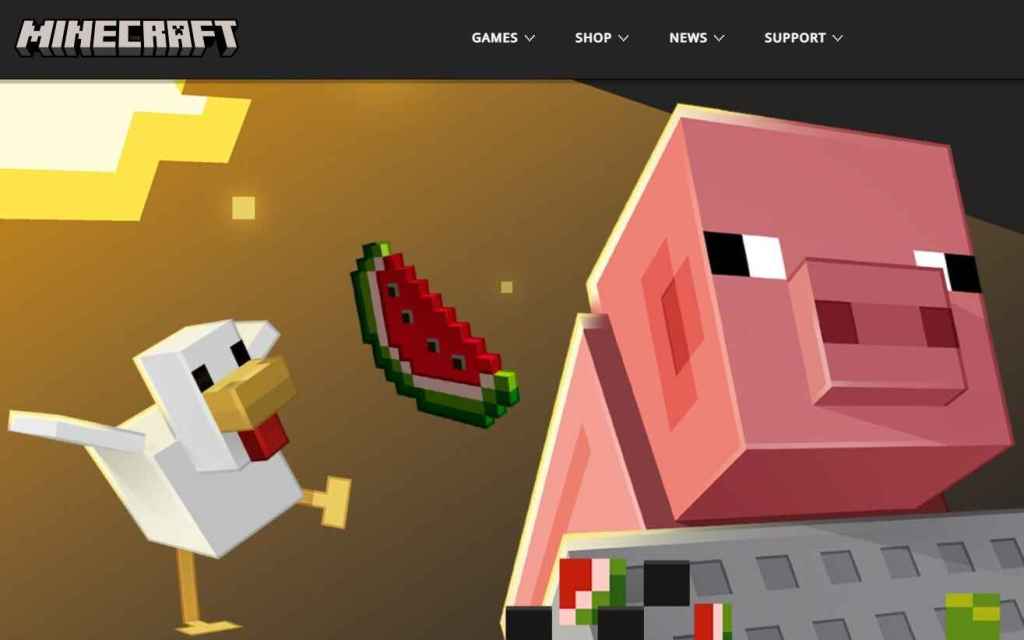 Minecraft - popular coding game for kids